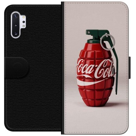 Kompatibel Tegnebogsetui til Samsung Samsung Galaxy Note10+ Kunstnerisk illustration af Coca Cola granatæble i rødt og grønt, pop art inspireret mo