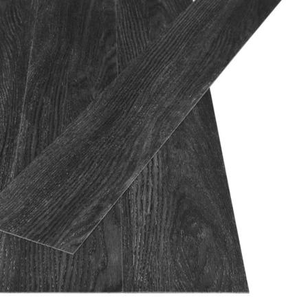 Vidaxl Självhäftande Golvplankor 4,46 M² 3 Mm Pvc Ek Antracit Antracit