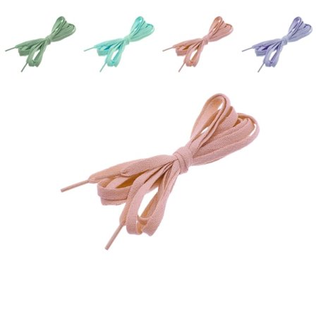 Kengännauhat - Pastelliväriset - Litteät [160 cm] - Useita värivaihtoehtoja