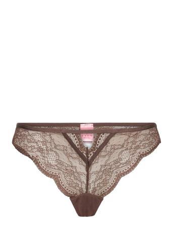 Isabelle Cheekini Lingerie Panties Brazilian Panties Brun Hunkemöller*Betinget Tilbud