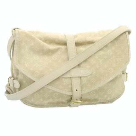 Louis Vuitton Vintage Pre-owned Saumur , Wit , Dames , Maat: ONE Size Vintage Tassen