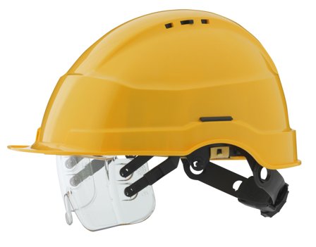 Wenaas 11710490 Vernehjelm med visir Gul, Hodebeskyttelse