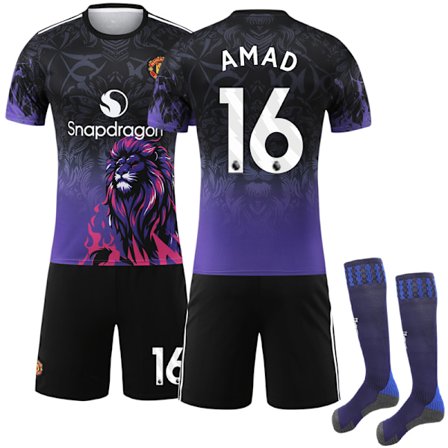 2025-2026 Manchester United Special Edition Fodboldtrøje Børnesæt No.16 Amad