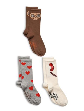 E.t Socks 3-Pack Patterned Mini Rodini