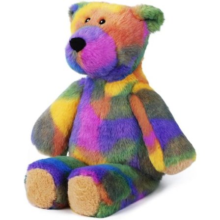 Regnbue Bjørn Plyslegetøj [YJD]
