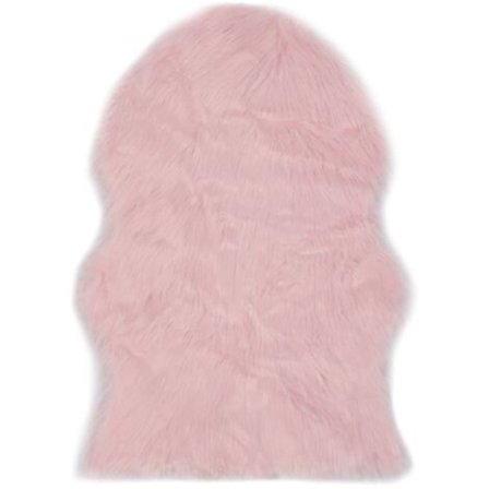 Matte 60x90 cm Fuskepels Saueskinn Rosa