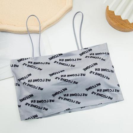 Sommar Sexiga Bh Print Bokstavstryck Dam Push Up Underkläder Ice S