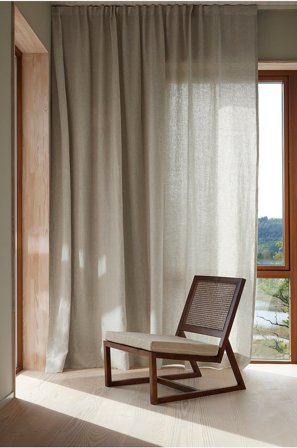 Jotex - Målbestilt Lingardin linen beige - LEAH - Kjøp Gardiner hos Jotex