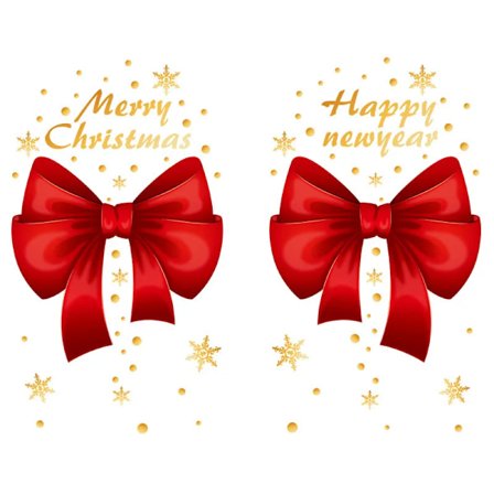 Julevinduesdekorationer Vægklistermærke Juleklistermærker Juledekorationer til hjemmet