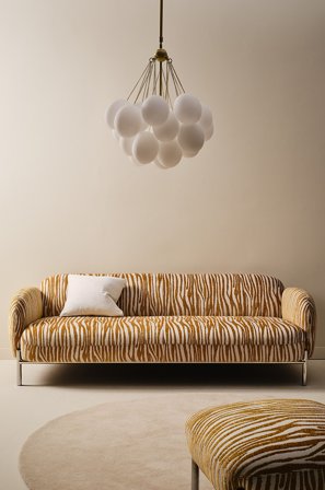 Jotex - Sofa 3-seters Gull sebra - RAMON - Kjøp 3-seters sofaer hos Jotex