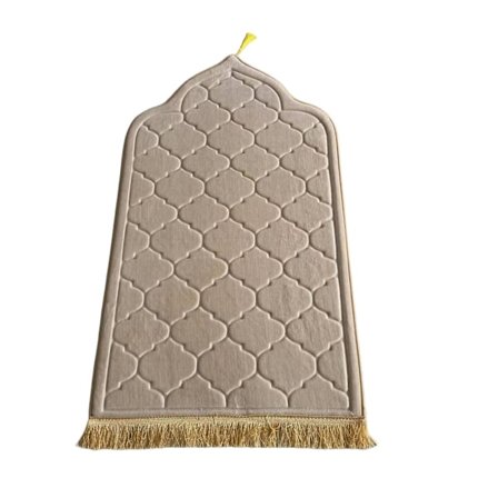 Præget Muslimsk Bedetæppe Foldbart og Bærbart Bedemåtte til Effektiv Beskyttelse af Knæ