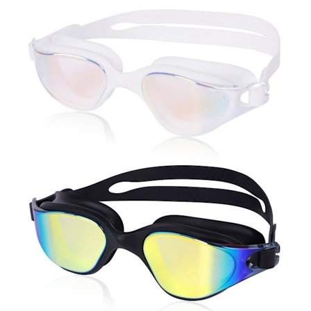 UV-beskyttende Svømmebriller, Anti-dug Design til Voksne Teenagere Mænd & Kvinder