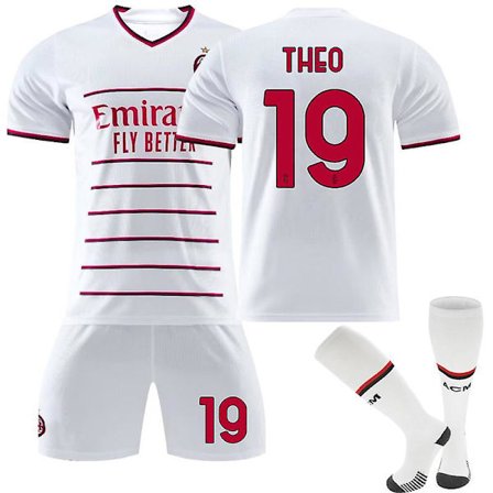 Ac Milan Away Kids Fotballskjorte for menn Treningsskjorte dress 22/23