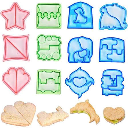 Sandwichkuttersett 12 stk Sandwichkjekskuttere, Sandwichkutter