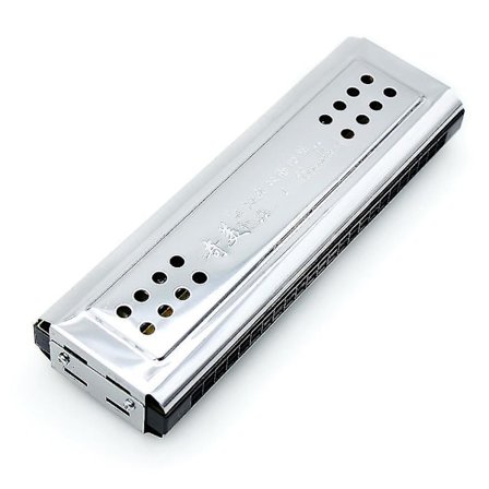 Kaksipuolinen huuliharppu, 24 reikää, C- ja G-vire