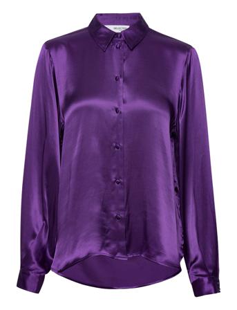 Slflyra Ls Shirt B Purple Selected Femme