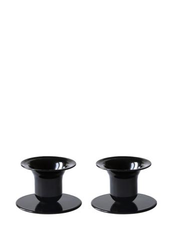 The Bell Candlestick - 2 Pack Home Decoration Candlesticks & Tealight Holders Candlesticks Musta Kunstindustrien