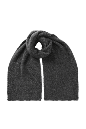 Wera Boucléstickad halsduk BIBBI Halsdukar & scarves Grå ONESIZE