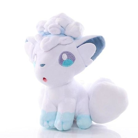 20cm Vulpix Alola Vulpix plysjleke myk klem - hvit