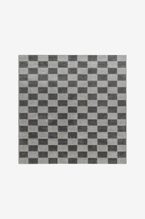 KM Home - Flatvevd teppe Hawaii - Grå - Glattvevde tepper - 280X280 - Fra Homeroom