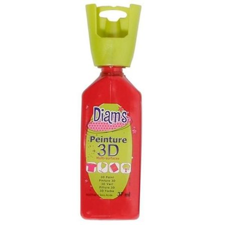 Diam's 3D Maali 37 ml Kiiltävä Syvä Punainen