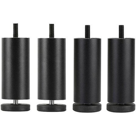 Moderne Sofa Ben i Aluminium Legering, Udskiftningsben til Møbler 20cm, til Seng, Kommode, Cylindrisk Metal Kaffebord Møbelben