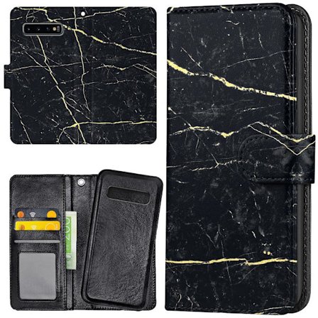 Samsung Galaxy S10 - Plånboksfodral/Skal Marmor