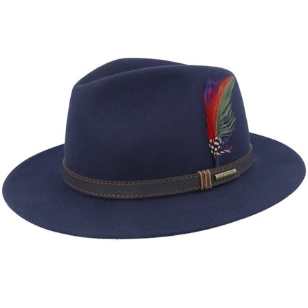 Stetson - Blau Traveler Hut - Softfelt Navy Traveller @ Hatstore