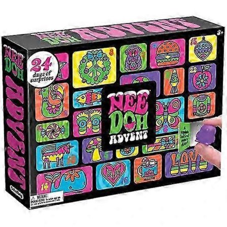 Needoh Julekalender Klemme Legetøj 24-Dages Overraskelse Poppende Bobler Stress Relief Fidget Legetøj Jul