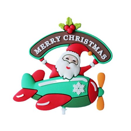 Tio stycken jul tårtdekorations klistermärken för kort San