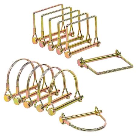 1/4'' kraftuttagsaxel Låsstift Axel Låsstift Säkerhetskopplingsstift 6 former av fyrkant och 6 bågar (guld