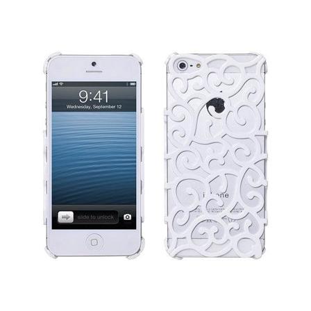 Mönstrat Baksideskal till Apple iPhone 5/5S/SE (Vit) Vit