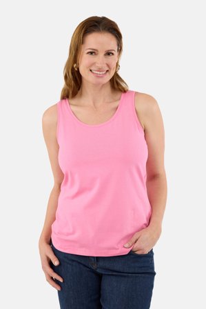 BRANDTEX - Basis Top – Lyserød – Rund Hals