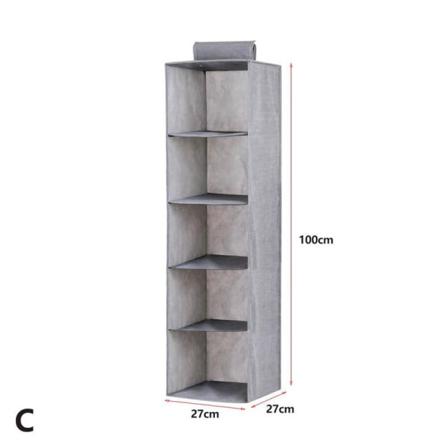 Au 3/4/5 Layer Hängande Organizer Kläder Förvaring Garderob Garmen