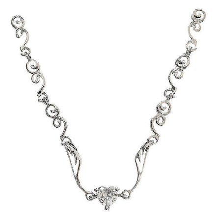 Ängelvingar Hjärthalsband Oregelbunden Choker Kristallhalsband Mode Smycken