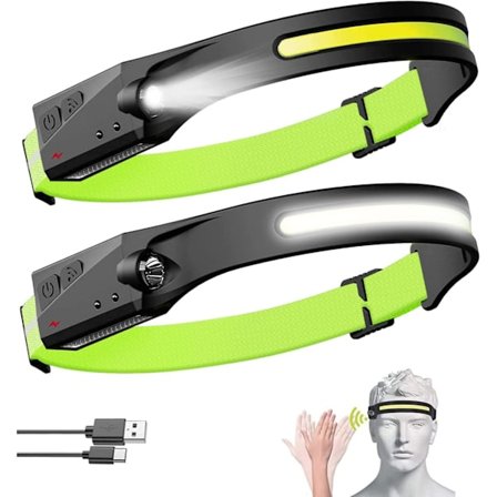 1 stk. Genopladelig LED Pandelampe Super Lysstærk 230° COB/XPE Forlygte / Letvægts / til Elektriker VVS DIY Løb Cykling Fiskeri Vandring