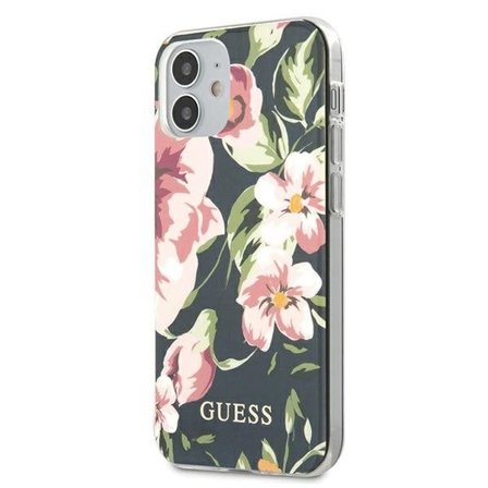 Guess GUHCP12SIMLFL03 iPhone 12 mini 5.4" navy/navy N°3 Kukkamallisto