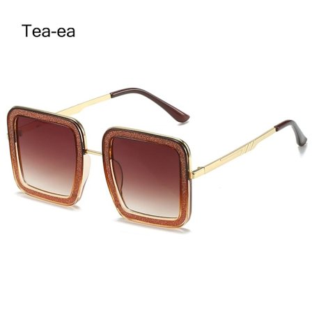 Kvinnors fyrkantiga solglasögon Stora solglasögon TEA-EA TEA-EA