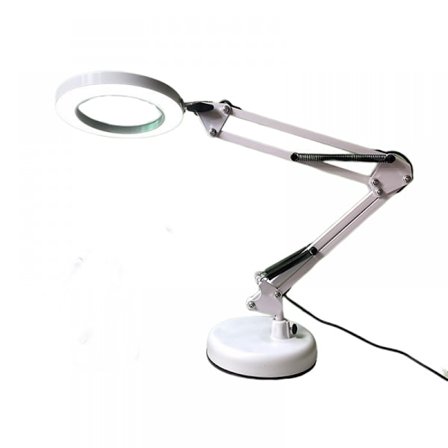 Forstørrelsesglass med lampe, 8x hodelykt med brakett, 3 fargemoduser