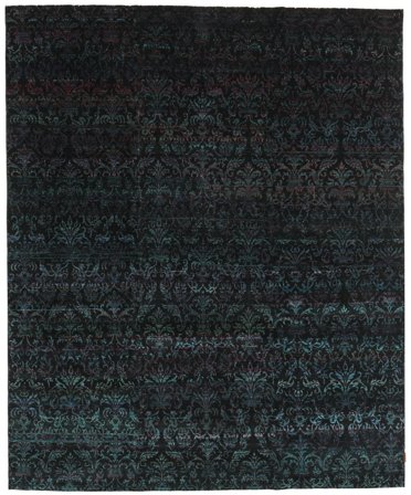 Abstract Large Sari Pure Silk Rug 252X305 Silk