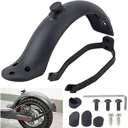 Scooter Bakre Stänkskärm, Kompatibel Med Xiaomi M365 / M365 Pro / 1s / Pro 2 / Essential, Stöd Stänkskydd