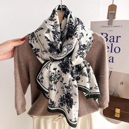 90x90 cm Silkeskjerf Strandsjal 2 2