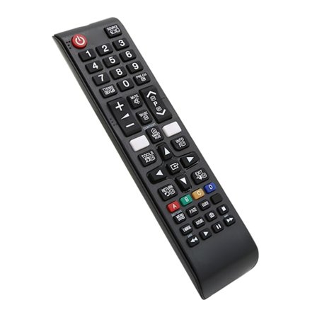 Slitesterk ABS-plast TV-fjernkontroll Kompatibel for UA55F8000J UA46F6400AJ TV-er Fjernkontroller Energieffektiv Designkontroller