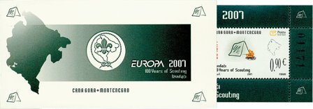 Montenegro - EUROPA 2007 - Postfrisk frimærkehæfte