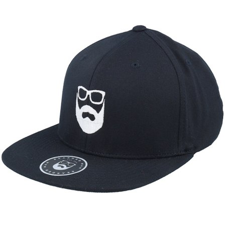 Bearded Man - Black - snapback - Cap - Logo Black Camo Snapback - Hatstore