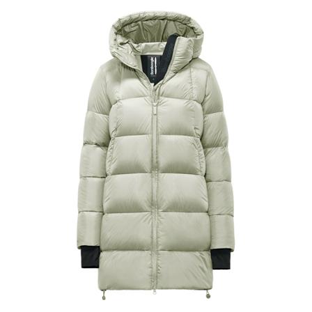 BomBoogie Down Jacket in Recycled Nylon - Stockholm Long Down Jacket , Groen , Dames , Maat: XL