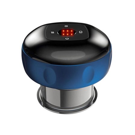 Elektrisk Kopping Massasjeapparat Med Rødt Lys Vibrasjon Oppladbar Kopping Enhet