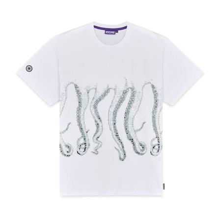Octopus T-Shirt , Wit , Heren , Maat: L