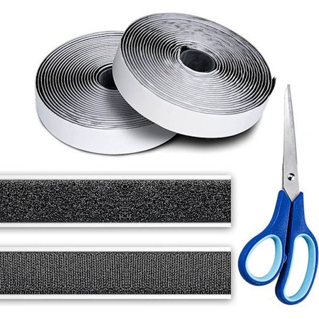 Self-adhesive Tape, Ultra-strong Fastening Tape On The Back Reusable Double-sided Hook And Loop Tape