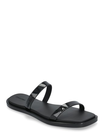 Calvin Klein Double Bar Slide - Jelly - Black - 39